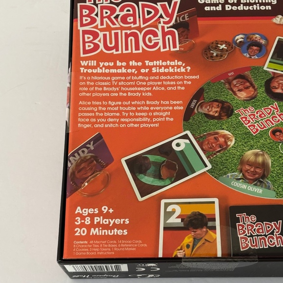 The Brady Bunch Party Game Ages 9+ / 3-8 Players / 2018 Release - NEW - Picture 3 of 5